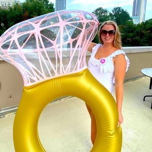 Diamond Ring Pool Float For Bachelorette